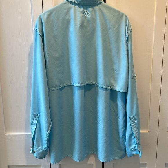 Men’s Magellan Outdoors Blue Fishing Shirt Size XL - Picture 2 of 4
